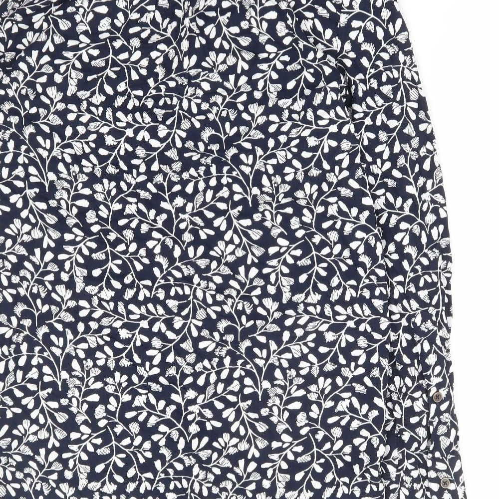 Womens UK Size 6 Marks and Spencer Blue Basic Button-Up