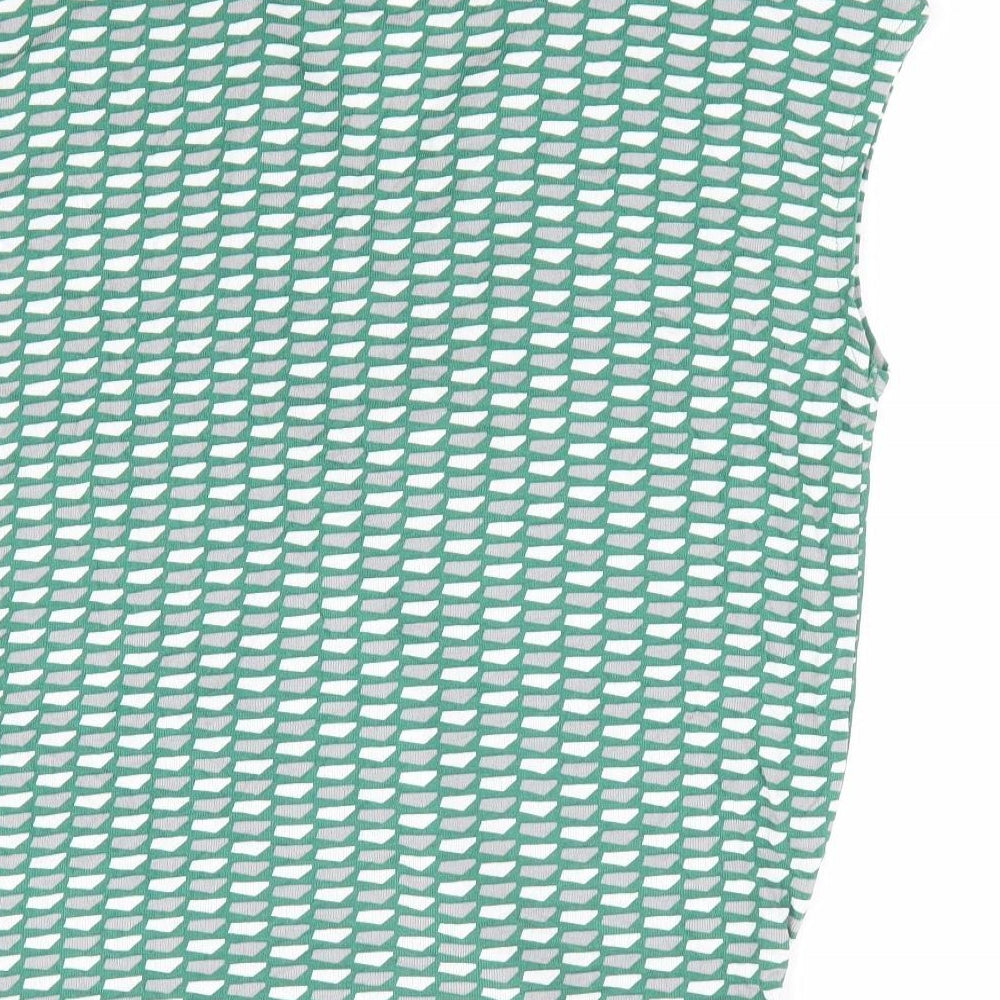 Womens UK Size 10 NEXT Green Wrap Tank