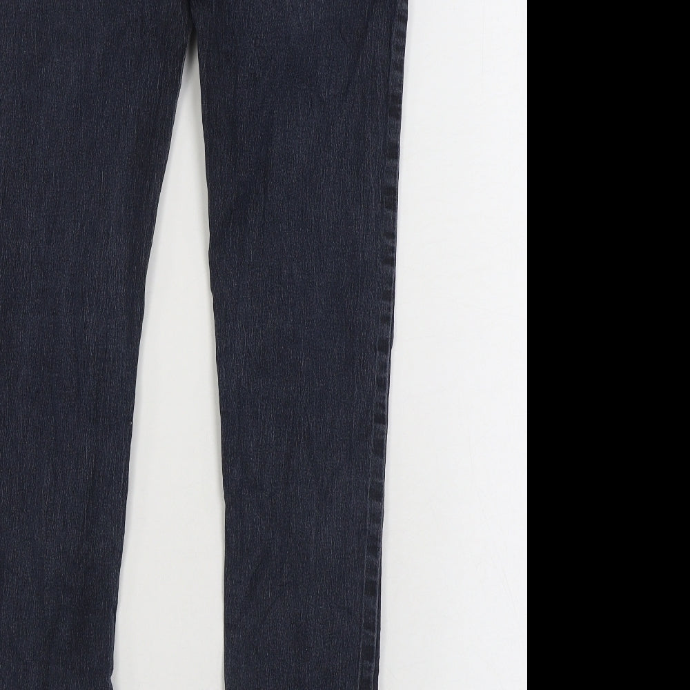 Denim & Co. Womens Blue Cotton Skinny Jeans Size 12 L30 in Regular Zip