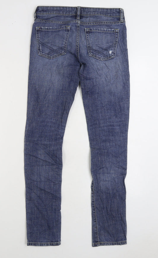 Gap Womens Blue Cotton Skinny Jeans Size XS L30 in Regular Zip