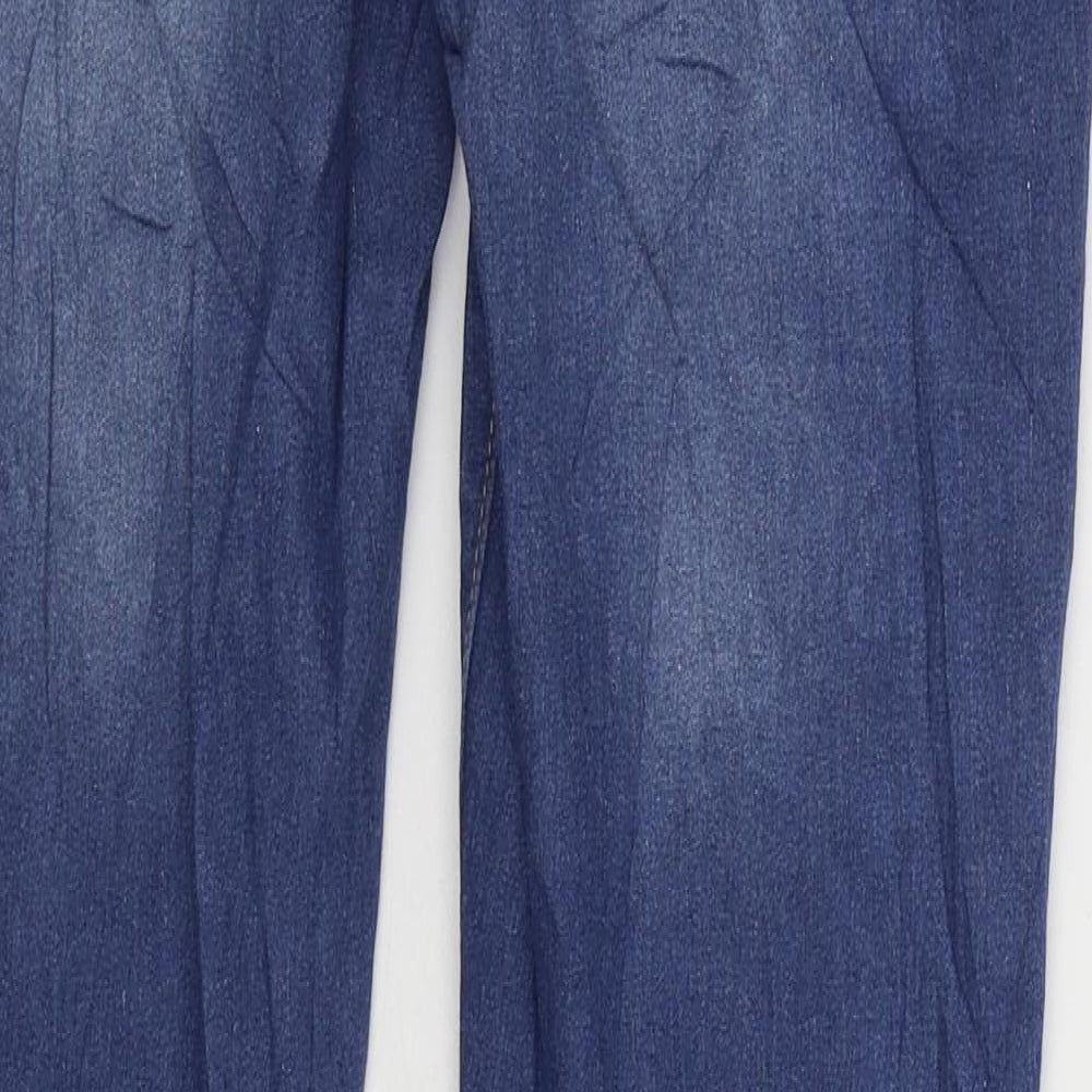 Denim & Co. Womens Blue Cotton Skinny Jeans Size 10 L30 in Regular Zip