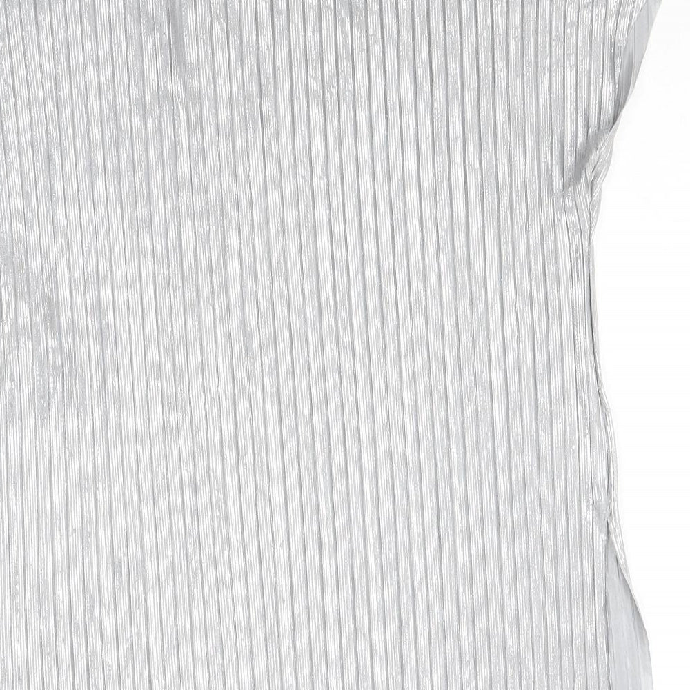 Womens UK Size 8 Apricot Silver Basic Polo