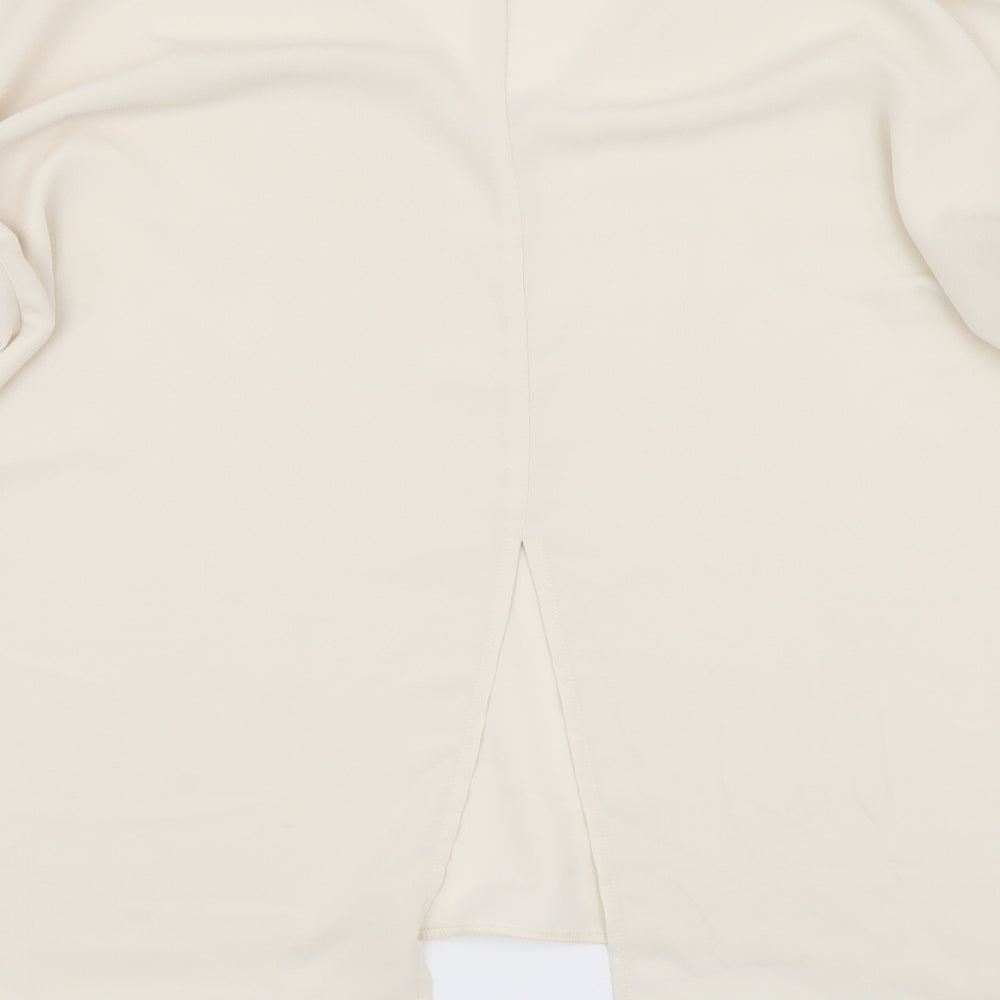 Womens UK Size 12 River Island Beige Basic Blouse