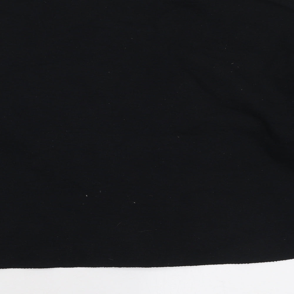 Topshop Womens Black Cotton Pullover Sweatshirt Size S Pullover - Merci Mon Cheri