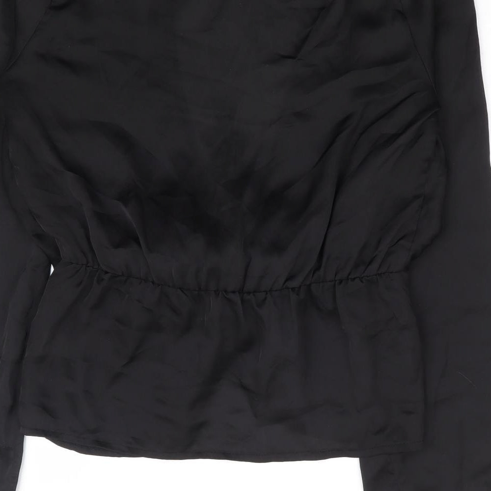 Womens UK Size 8 Missguided Black Basic Blouse