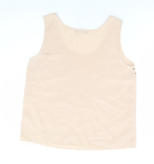 Womens UK Size 16 Oasis Beige Basic Tank