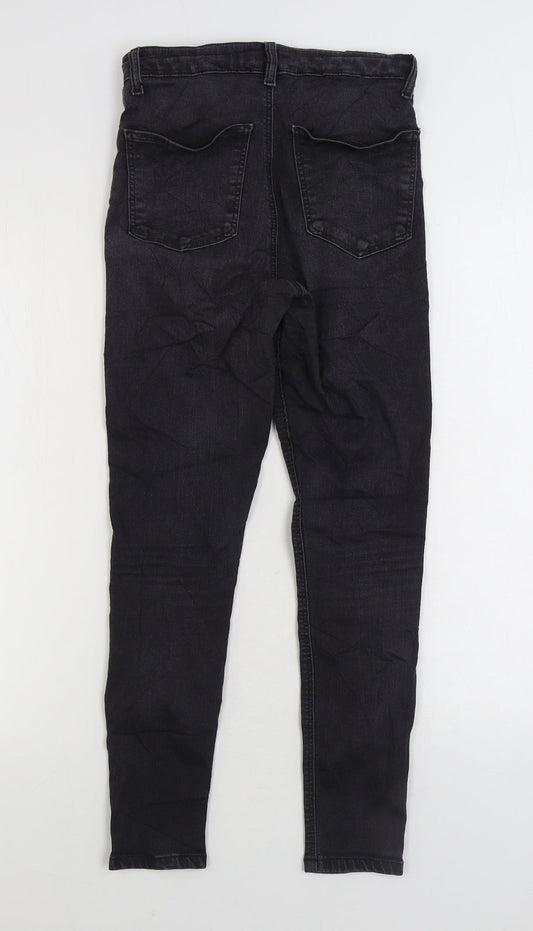 Mens UK Size 28 in Topshop Regular Fit Skinny Black Jeans