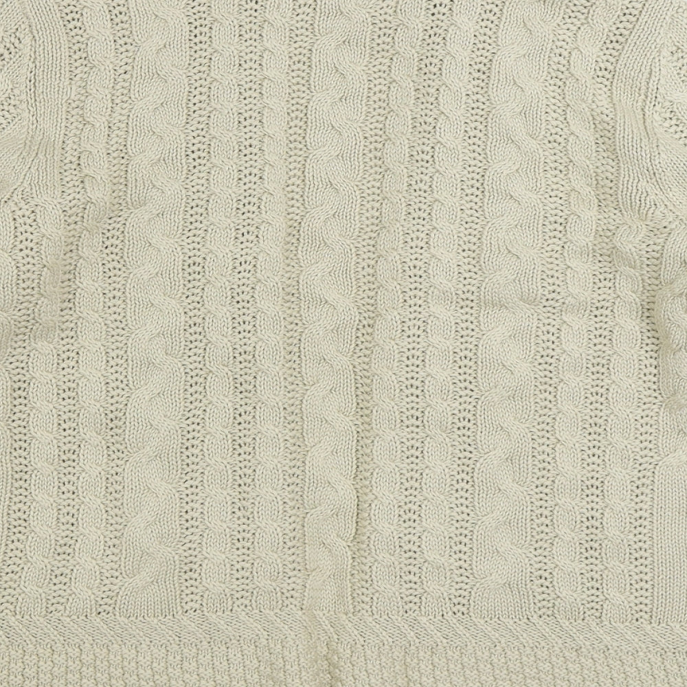 Womens UK Size 14 Maine Beige Cardigan Jumper