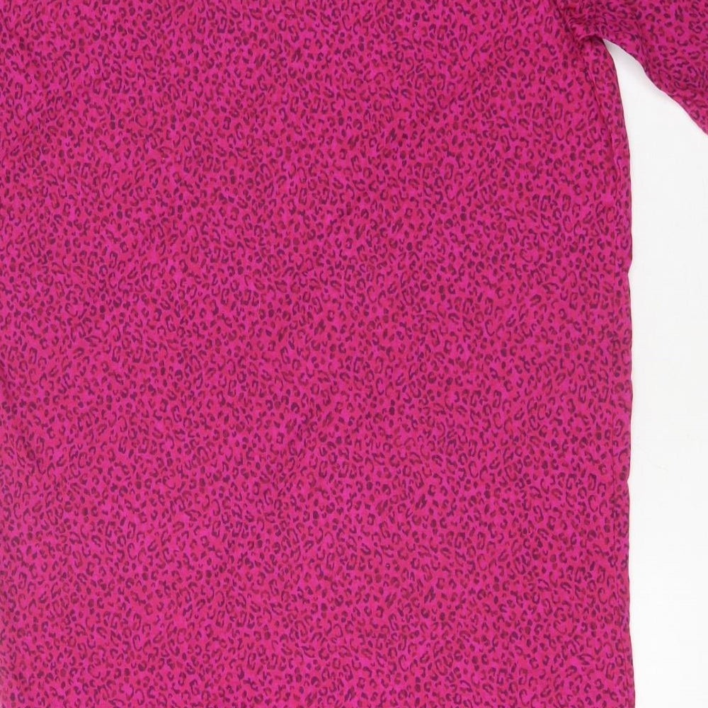 Womens UK Size 8 NEXT Pink Basic T-Shirt