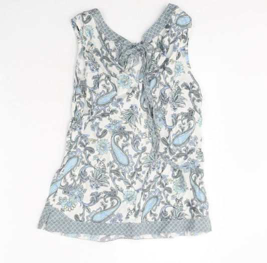 Womens UK Size 10 Dorothy Perkins Multicoloured Basic Tank