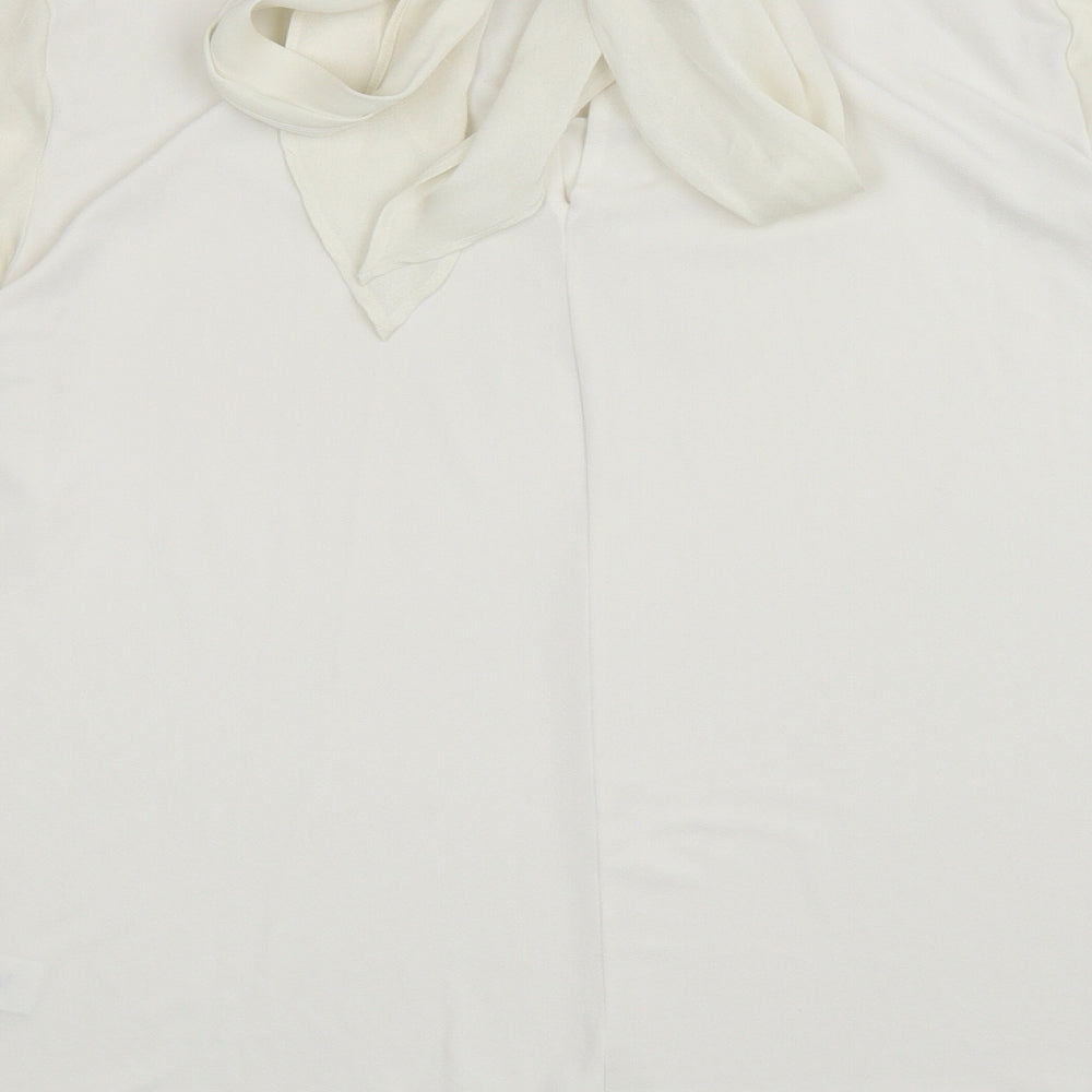 Womens UK Size 16 NEXT Ivory Basic Blouse