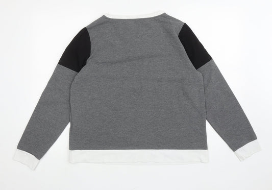 Womens UK Size 16 Marks and Spencer Grey Pullover Sweatshirt