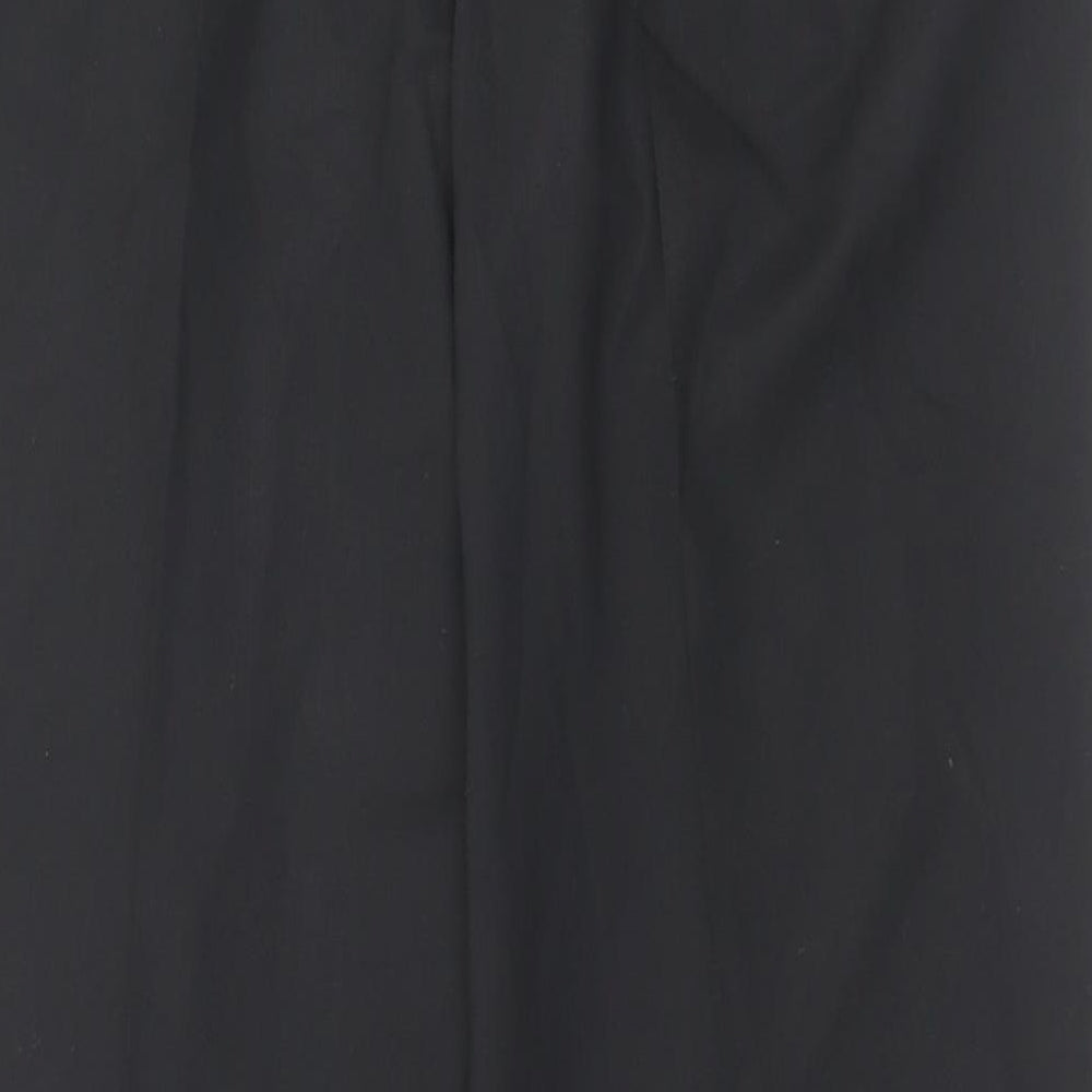 Womens UK Size 16 Country Collection Regular Fit Black Trousers