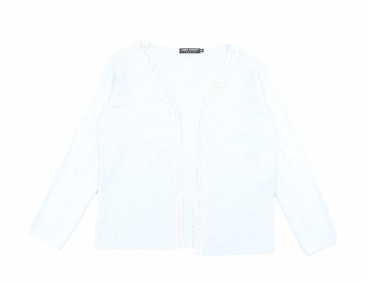 Womens UK Size M Debbie Morgan Blue Cardigan Jumper