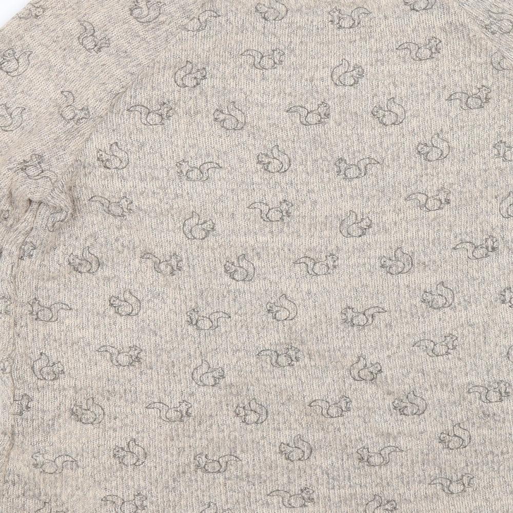 Womens UK Size 14 New Look Brown Henley Jumper