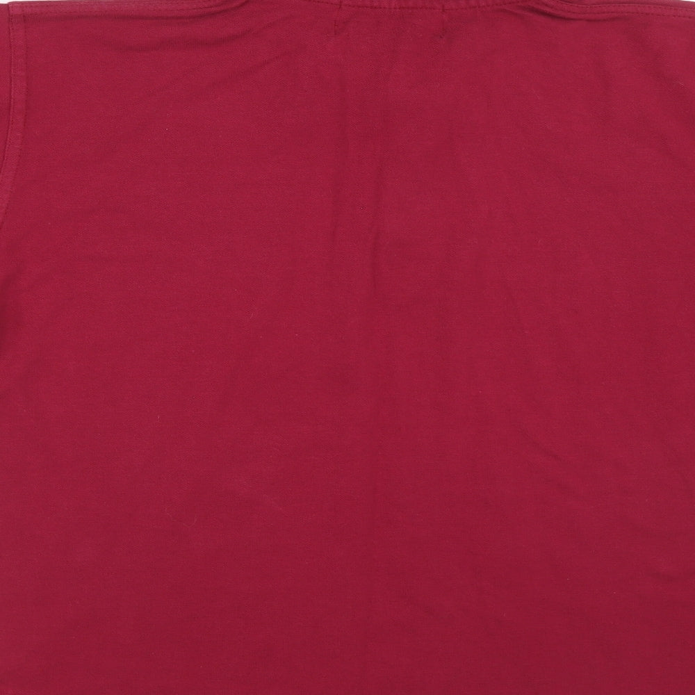 Antartex Mens Pink 100% Cotton Polo Size S Collared Button