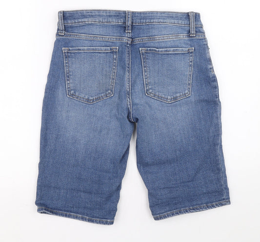 Gap Womens Black Cotton Chino Shorts Size 4 L12 in Relaxed Button