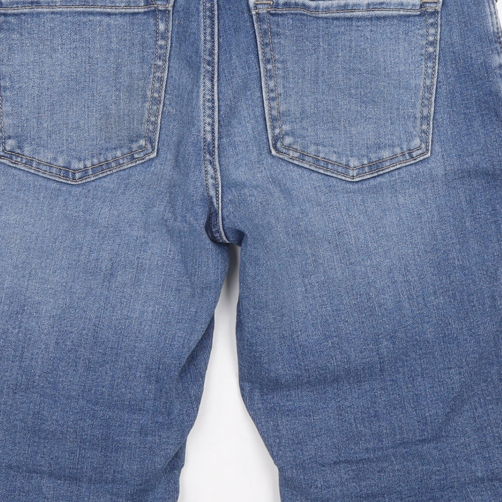 Gap Womens Black Cotton Chino Shorts Size 4 L12 in Relaxed Button