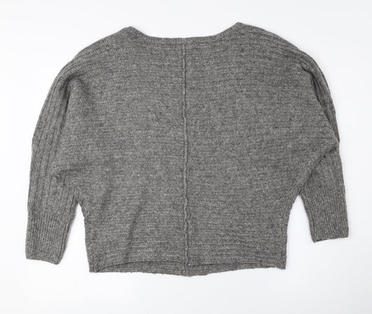 Womens UK Size S New Look Grey Pullover Jumper