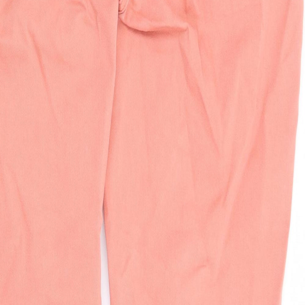 Promod Womens Pink Cotton Skinny Jeans Size 34 in L31 in Regular Zip