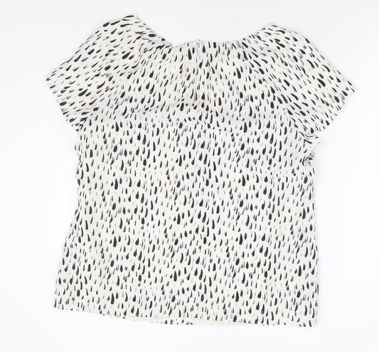 Womens UK Size 16 Monsoon White Basic Blouse