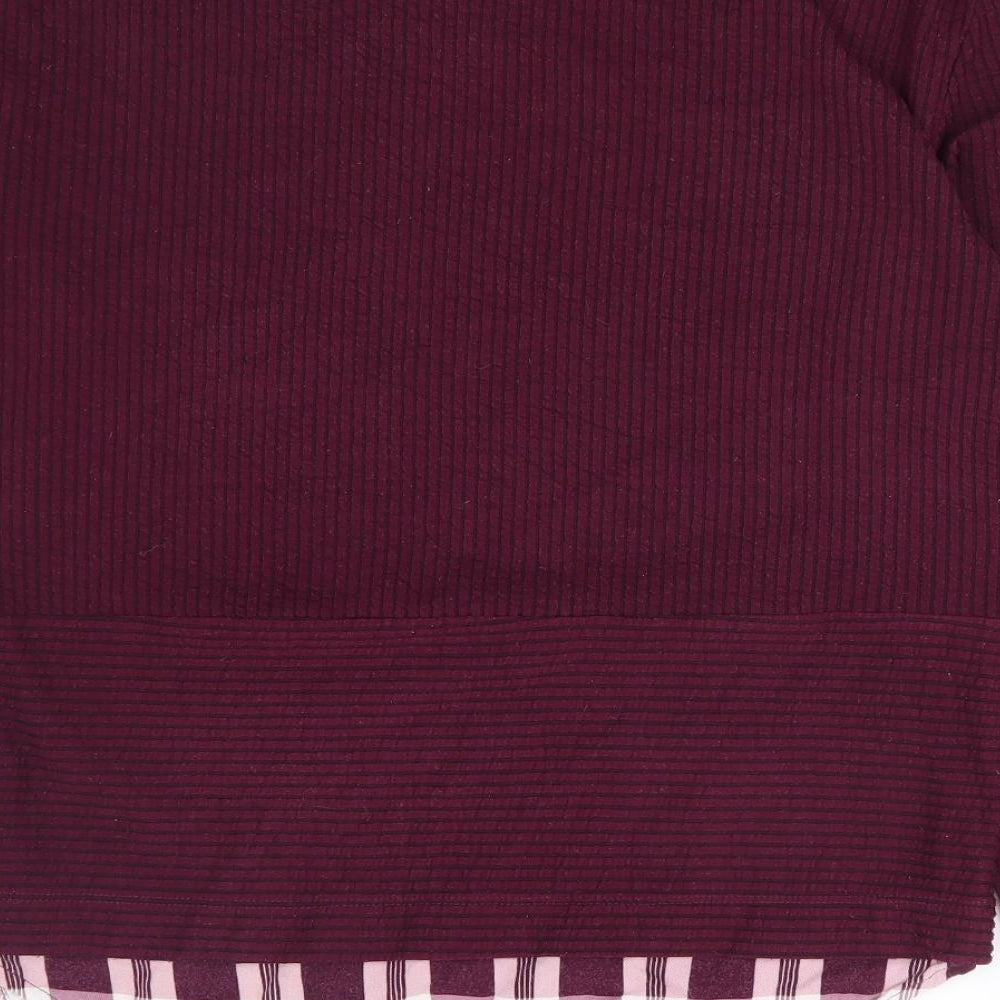 Womens UK Size 8 Marks and Spencer Purple Basic Blouse