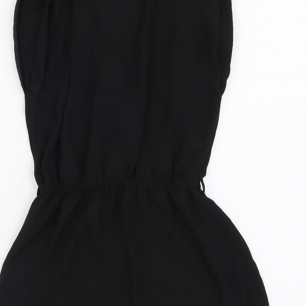 Womens UK Size 8 New Look Black Basic Blouse