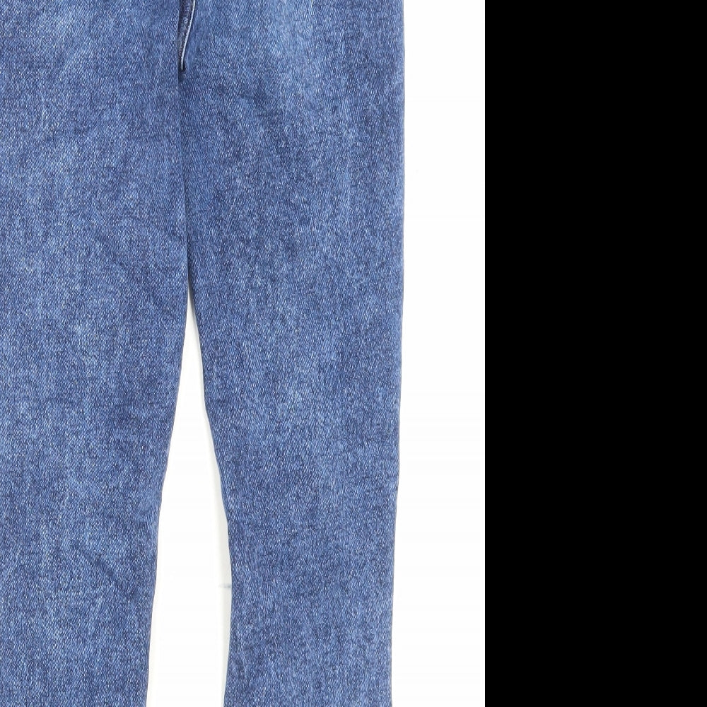 Authentic Denim Womens Blue Cotton Skinny Jeans Size 28 in L25 in Regular Button