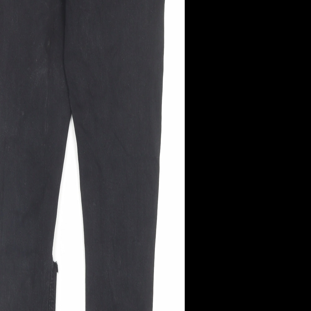 Hera Womens Black Cotton Skinny Jeans Size 30 in L29 in Regular Button