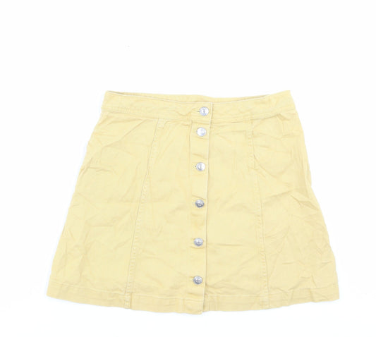 Womens UK Size 10 H&M A-Line Denim Skirt