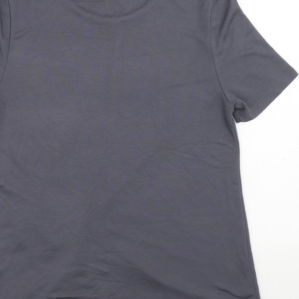 Womens UK Size 10 Marks and Spencer Grey Tunic T-Shirt