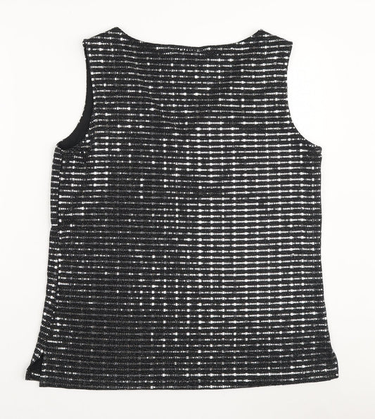 Womens UK Size M Wallis Black Basic Tank