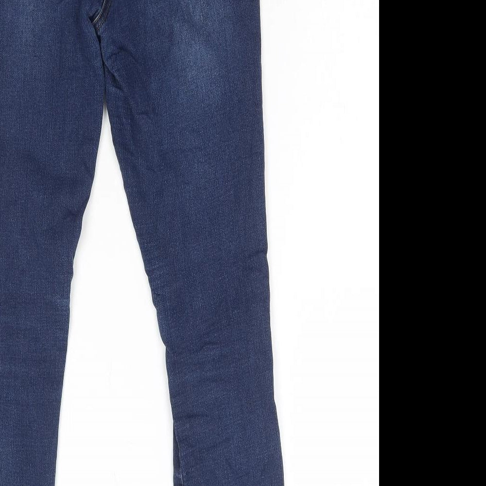 Womens UK Size 10 Marks and Spencer Regular Fit Skinny Blue Jeans