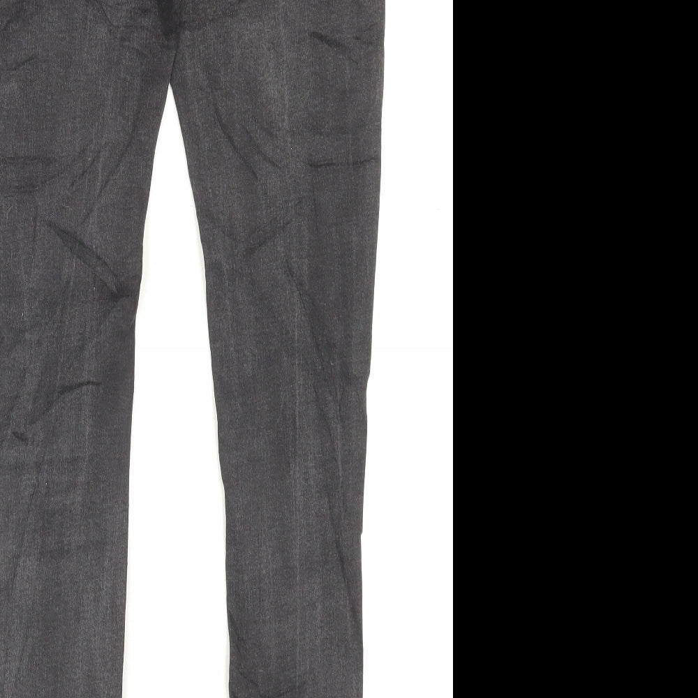 Denim & Co. Womens Black Cotton Skinny Jeans Size 12 L31 in Regular Button