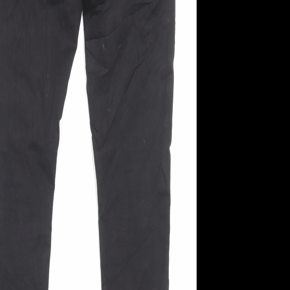 Denim & Co. Womens Black Cotton Skinny Jeans Size 12 L29 in Regular Button