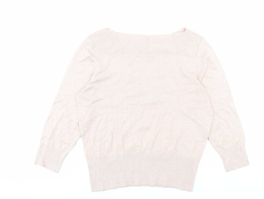 Womens UK Size 18 Roman Pink Pullover Jumper