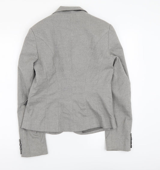 F&F Womens Grey Polyester Jacket Suit Jacket Size 10