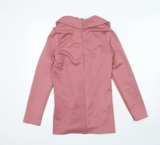 I SAW IT FIRST Womens Pink Jacket Blazer Size 6