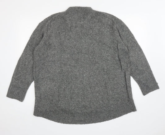 Womens UK Size S Zara Grey Pullover Jumper