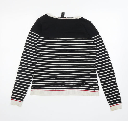 Womens UK Size M Mango Black Pullover Jumper