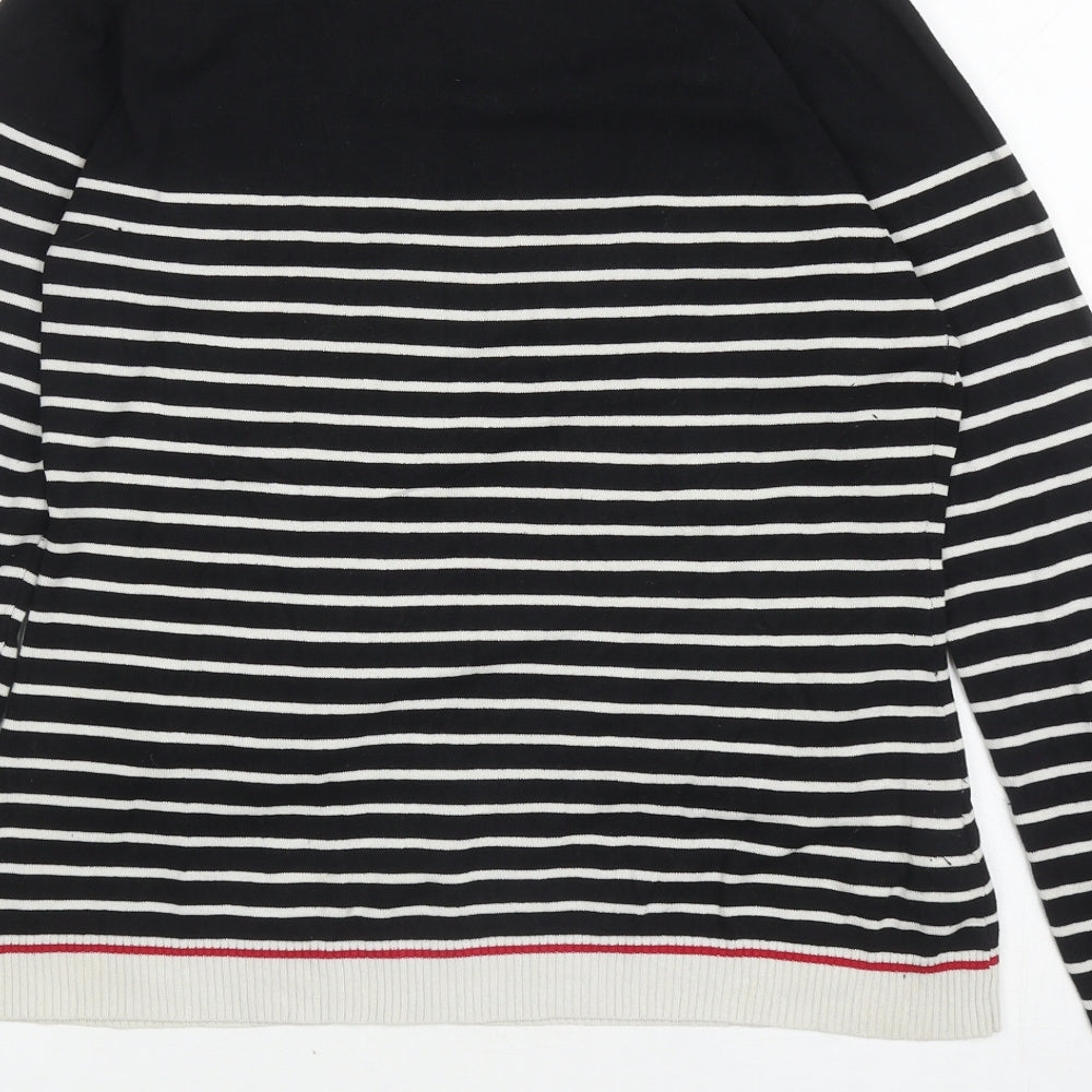Womens UK Size M Mango Black Pullover Jumper