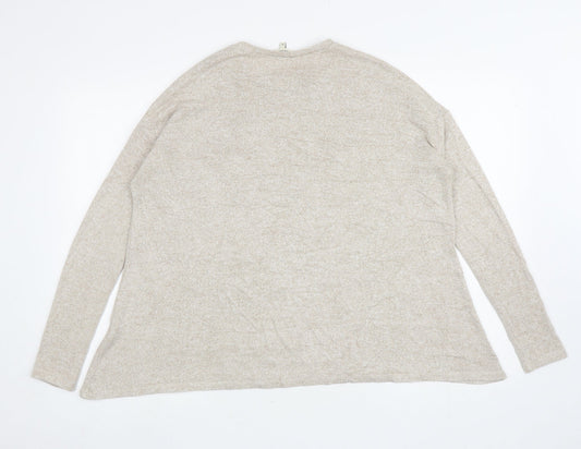 Womens UK Size 12 River Island Beige Pullover Jumper