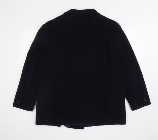 Womens UK Size 16 Preworn Blue Pea Coat