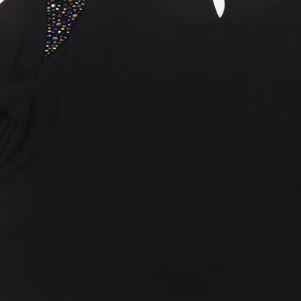 Womens UK Size M Marks and Spencer Black Basic Blouse