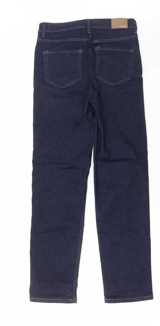 Womens UK Size 10 Marks and Spencer Regular Fit Straight Blue Jeans