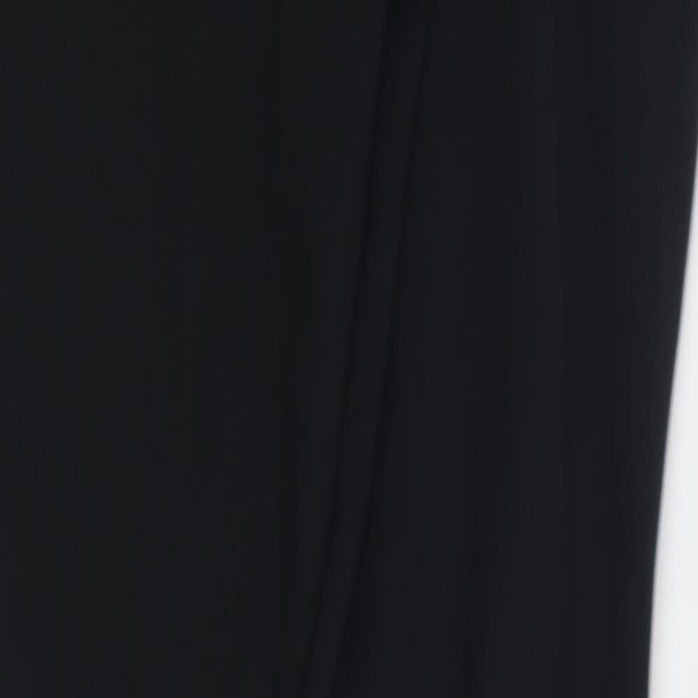 Womens UK Size 28 in Harry Hall Regular Fit Carrot Black Trousers