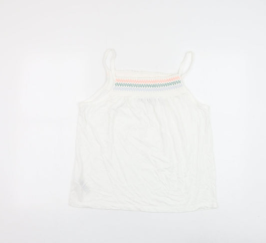Womens UK Size 12 Marks and Spencer White Camisole Tank