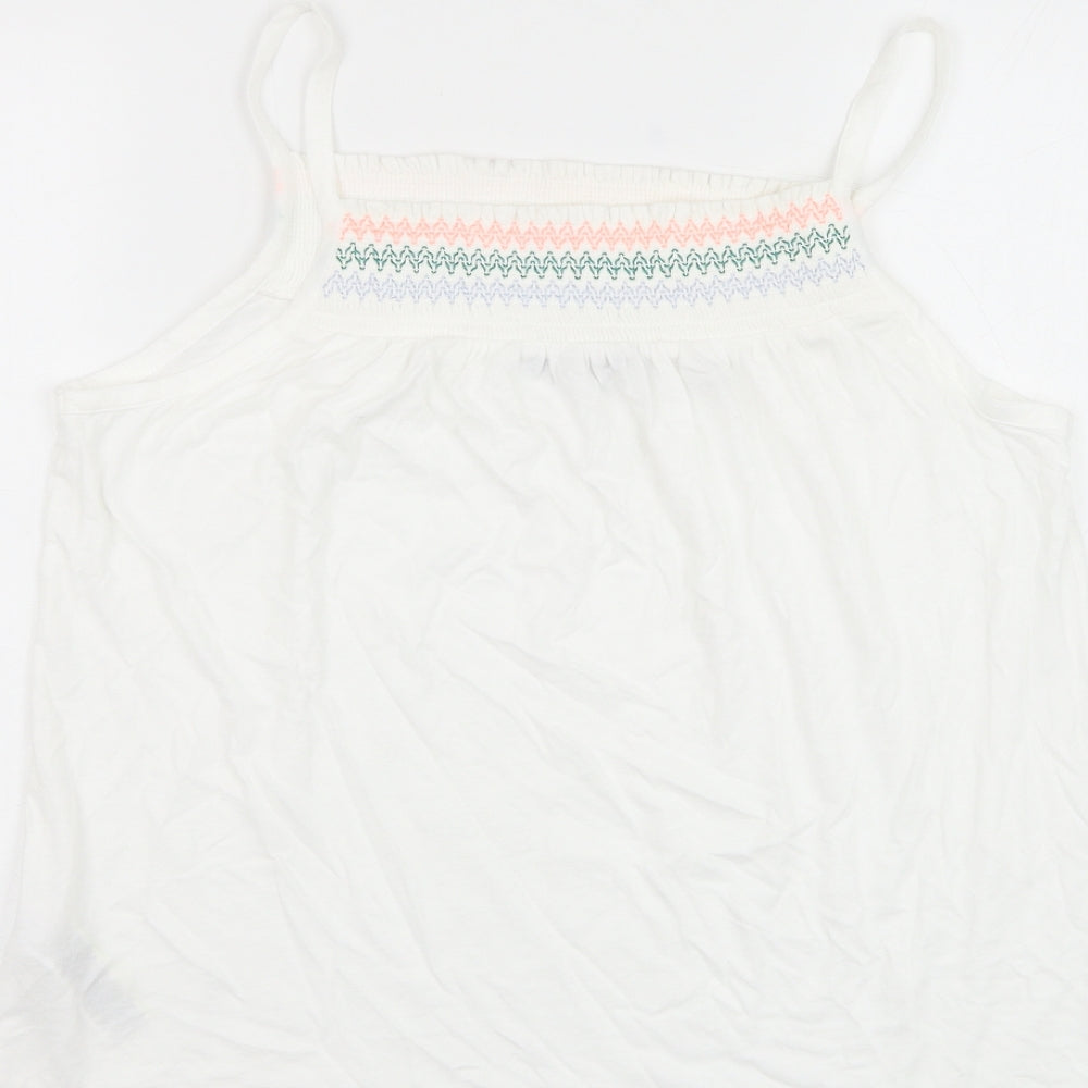 Womens UK Size 12 Marks and Spencer White Camisole Tank