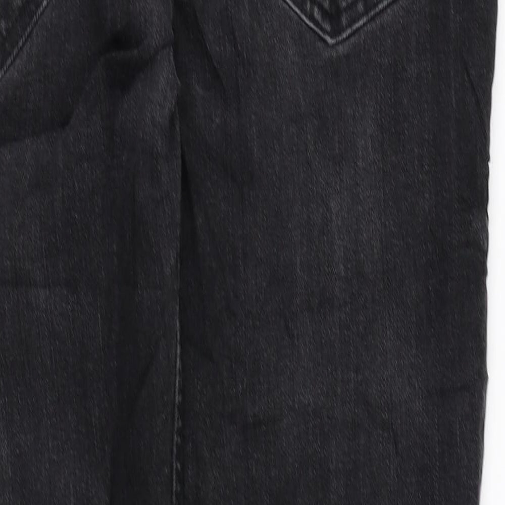 NEXT Womens Black Cotton Skinny Jeans Size 32 in L28 in Regular Zip