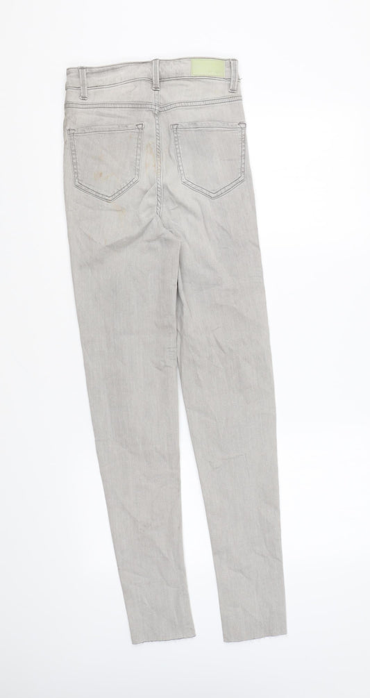 Womens UK Size 6 Marks and Spencer Regular Fit Skinny Grey Jeans